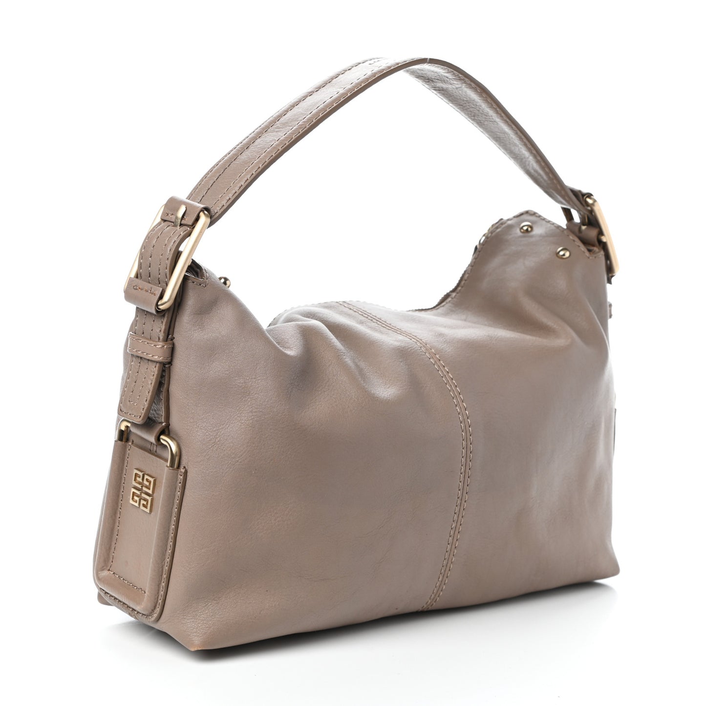 Sugar Goatskin Shoulder Bag Beige