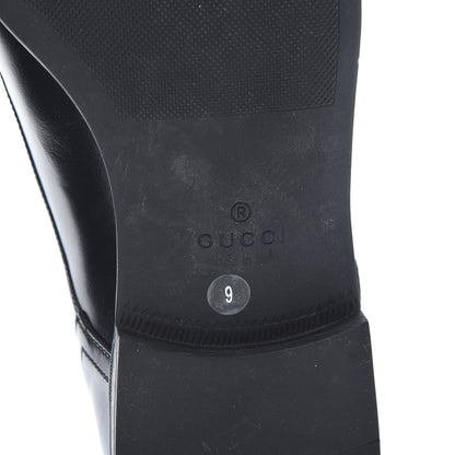 Gucci Calfskin Mens Captoe Derby Loafers 9 Black 6 of 9