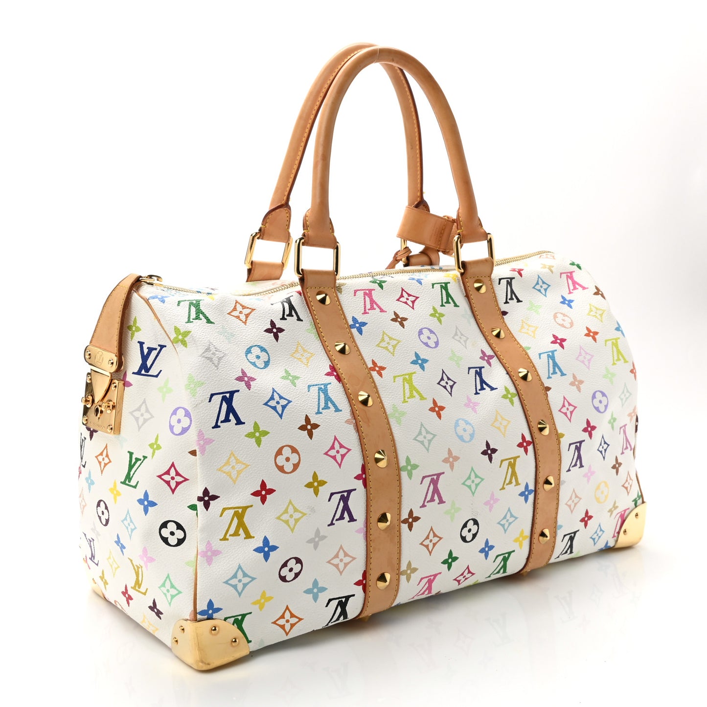Monogram Multicolor Keepall 45 White