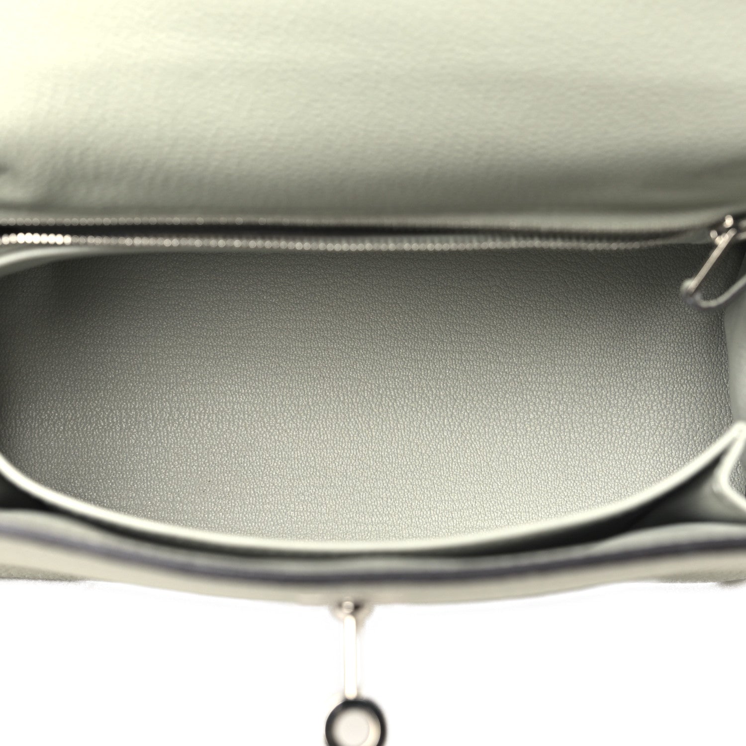 Hermes Togo Kelly Retourne 25 Gris Neve 5 of 11