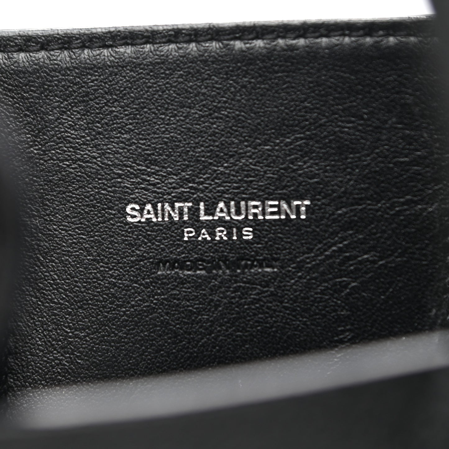 Grained Calfskin Nano Sac De Jour Black