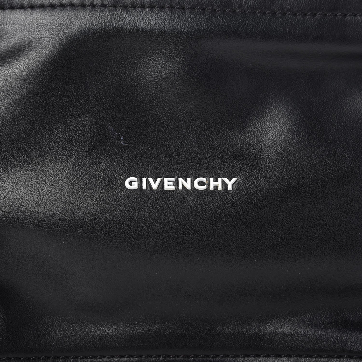 Givenchy Calfskin Medium Pandora Logo Strap Black 10 of 10