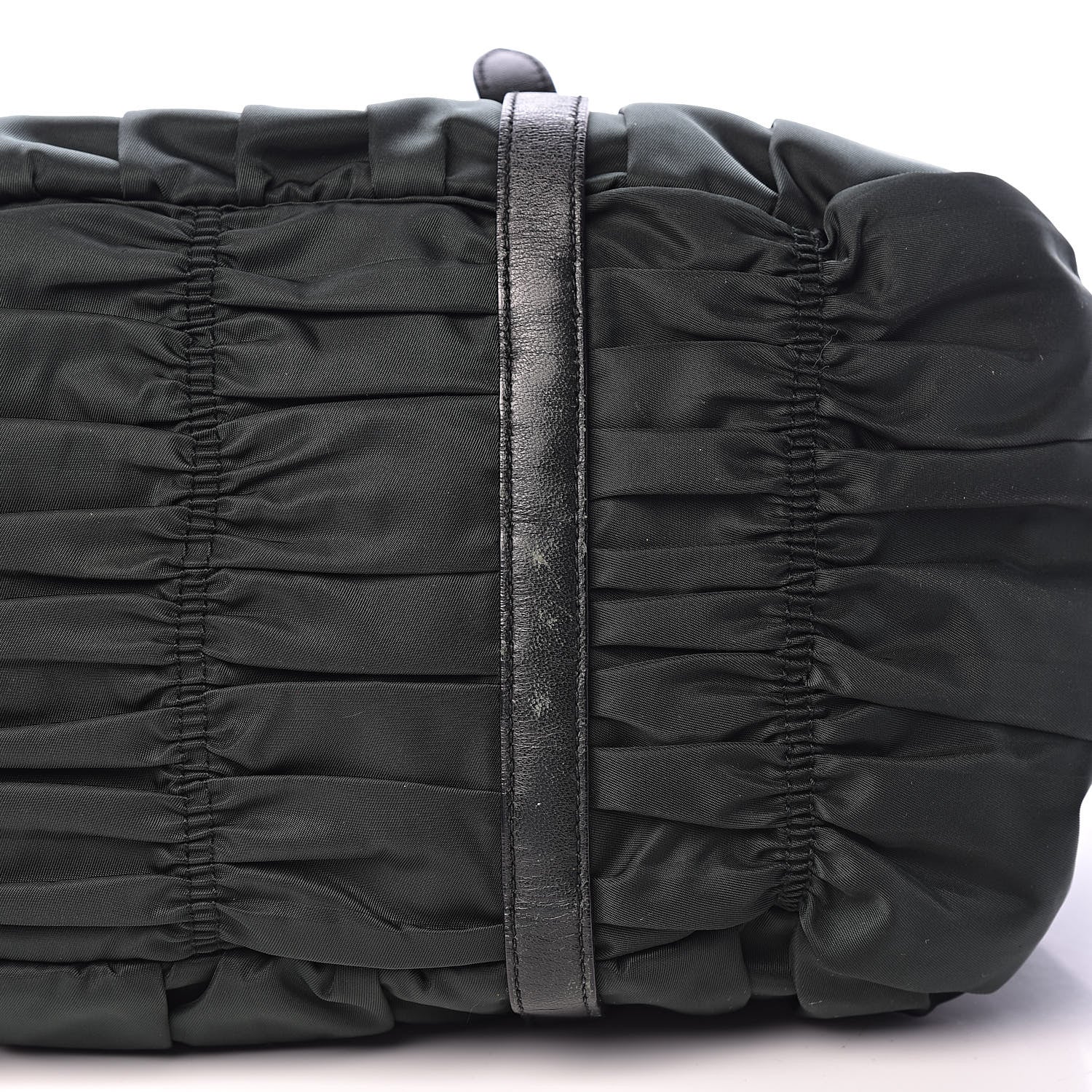 Prada Tessuto Nylon Dressy Gaufre Tote Military Green 13 of 14
