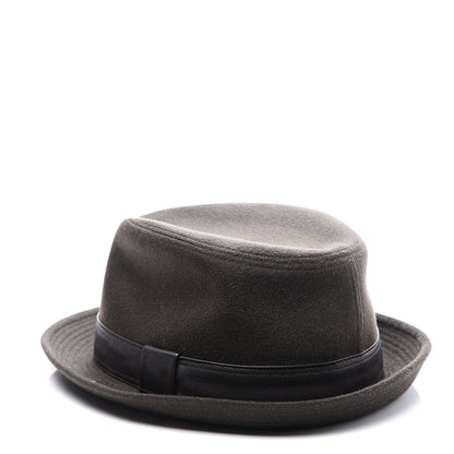 Hermes Cashmere Deerskin Funk Drap Hat 61 Ecorce Marron 3 of 7