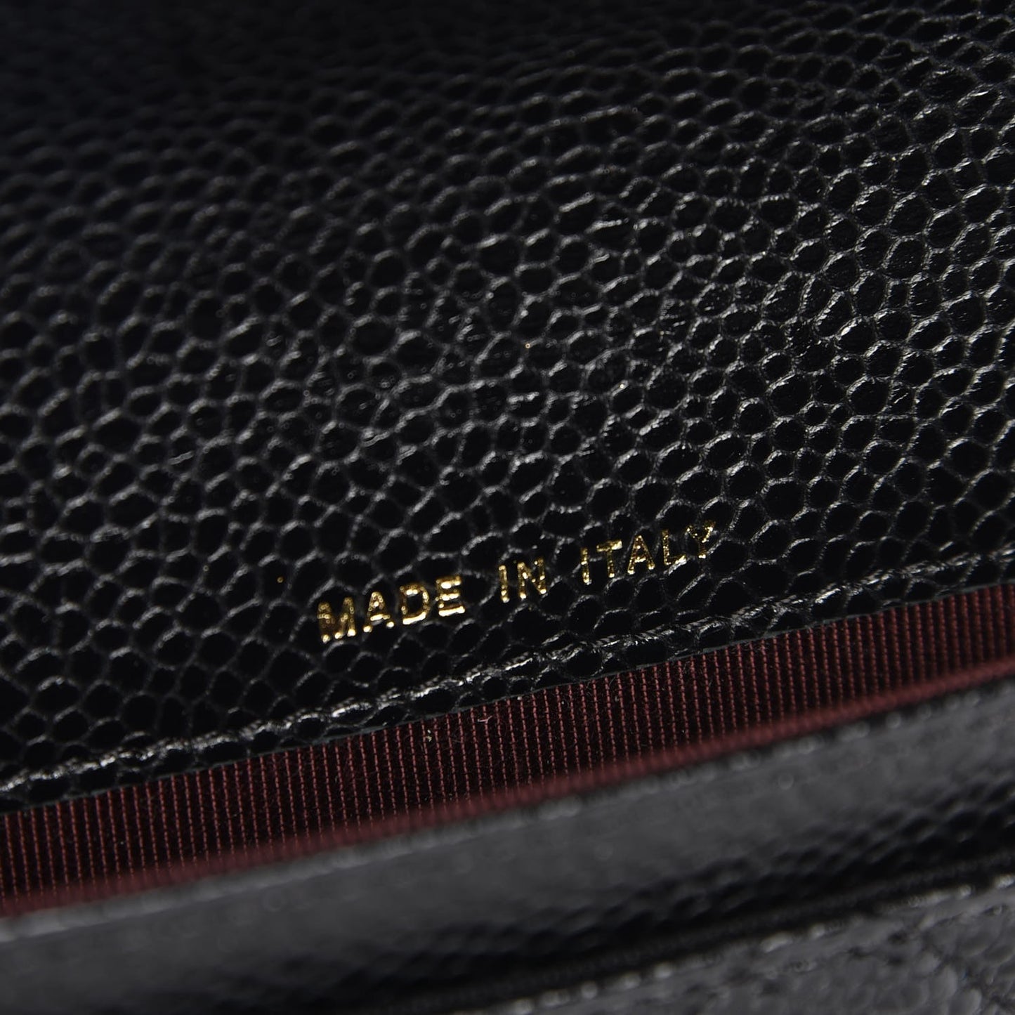 Caviar Quilted Flap Card Holder Black