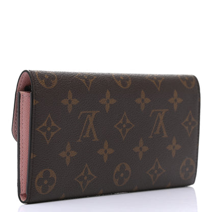 Louis Vuitton Monogram Emilie Wallet Rose Ballerine 3 of 9