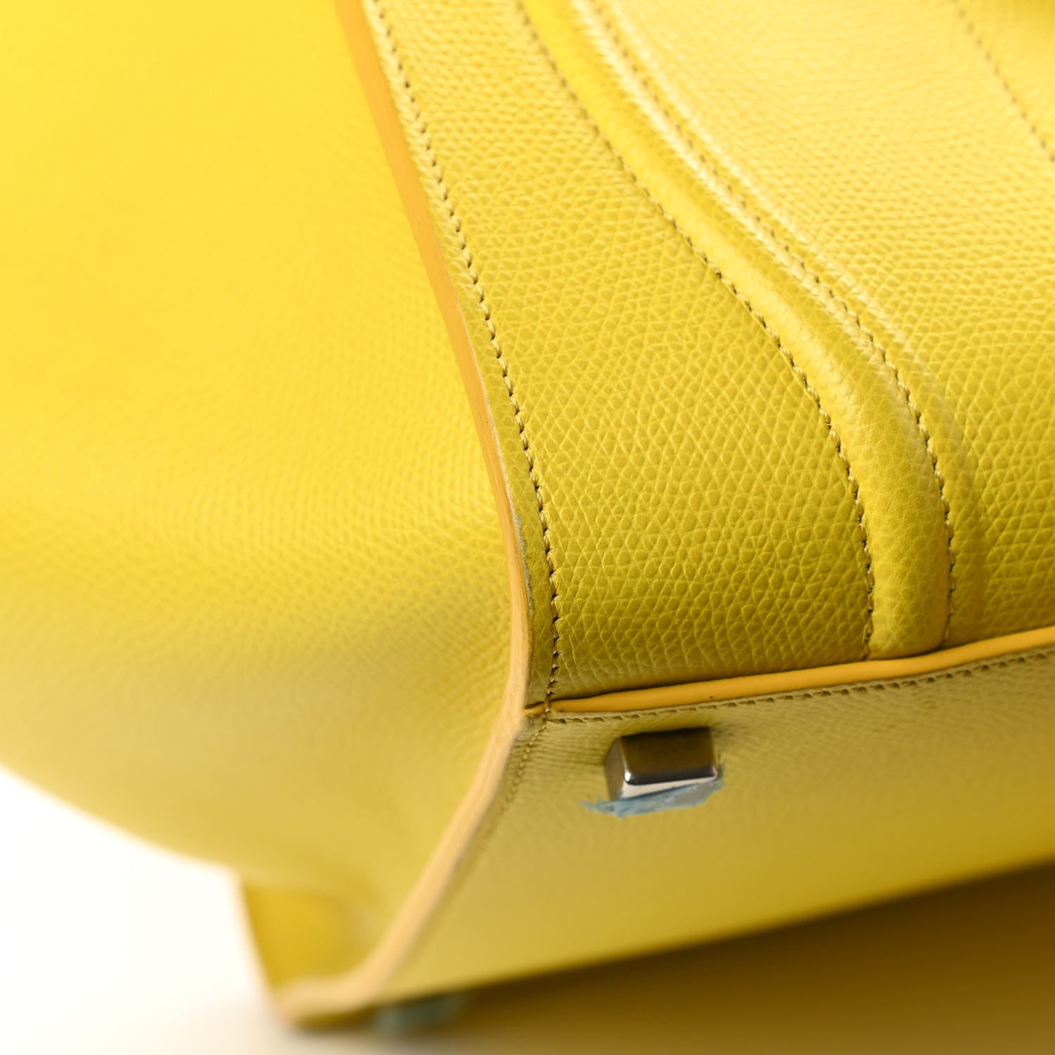 Celine Grained Calfskin Medium Phantom Luggage Yellow 10 of 18