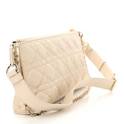 Christian Dior New Line Lambskin Cannage Dior Club Bag Dusty Ivory 3 of 10