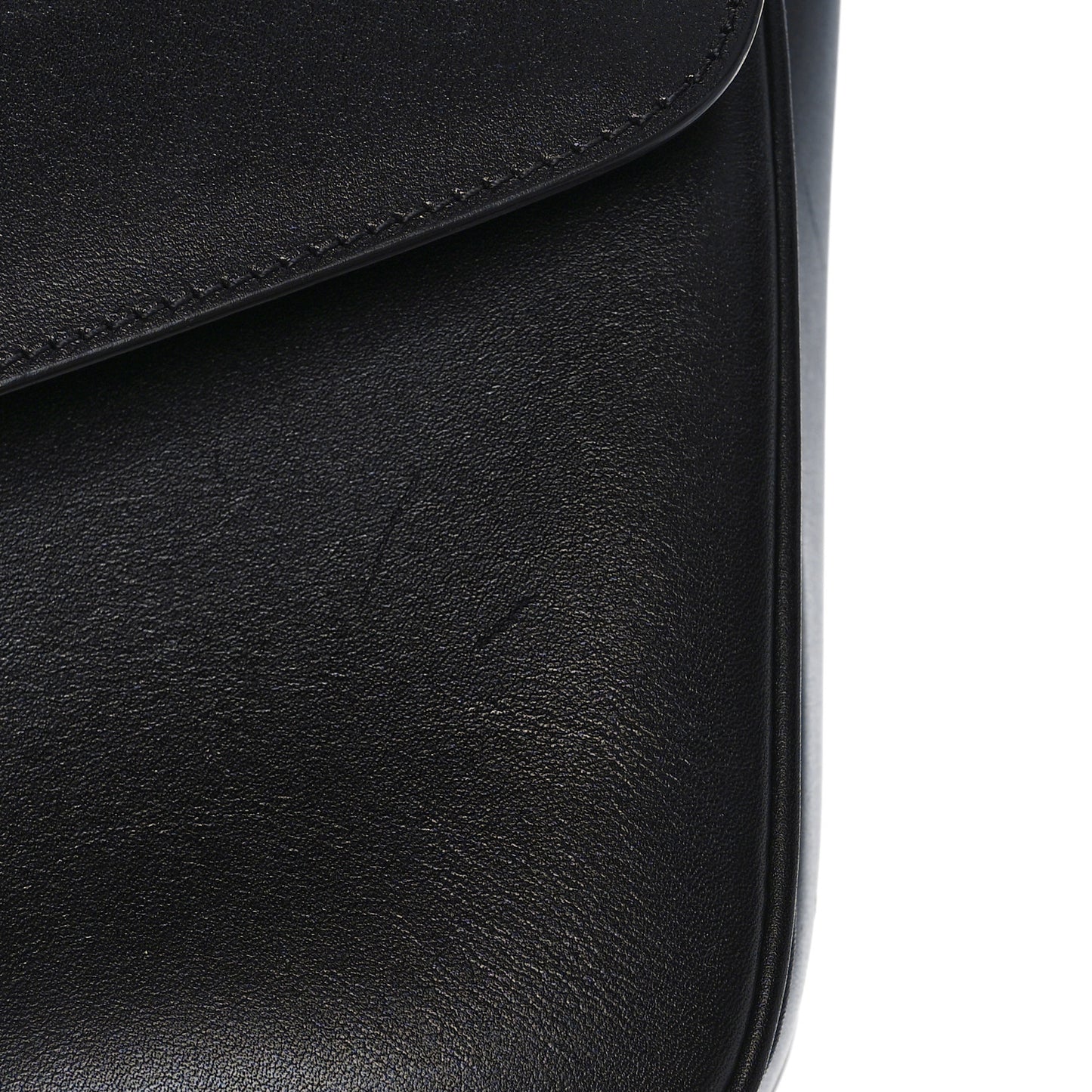 Shiny Calfskin Medium C Bag Black