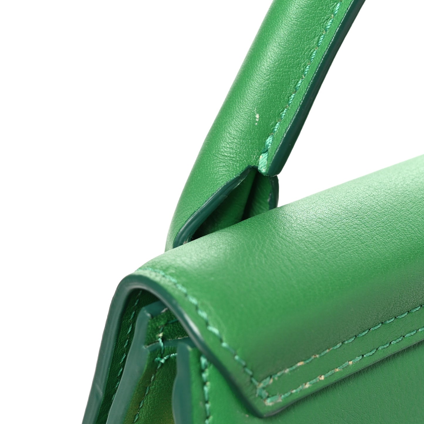 Smooth Calfskin Le Chiquito Long Green