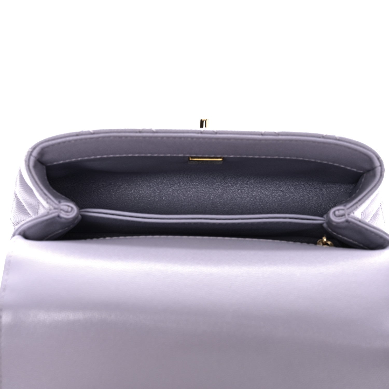 Chanel Caviar Quilted Mini Coco Handle Flap Light Purple 5 of 11