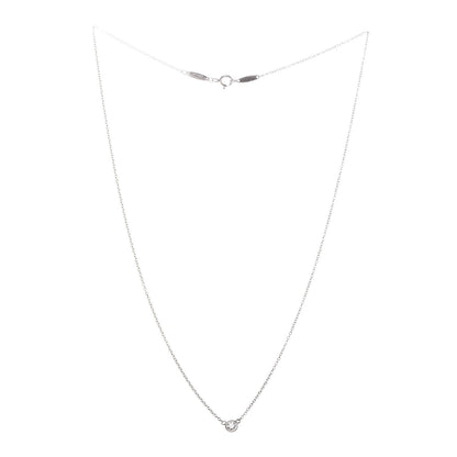 Tiffany Platinum Diamond .14ct Elsa Peretti Diamonds by the Yard Pendant Necklace 3 of 7