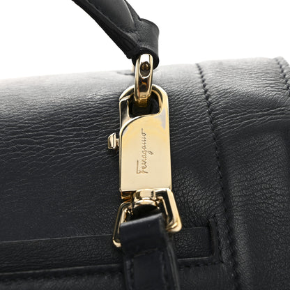 Salvatore Ferragamo Calfskin Sofia Rainbow Top Handle Bag Blue 18 of 21