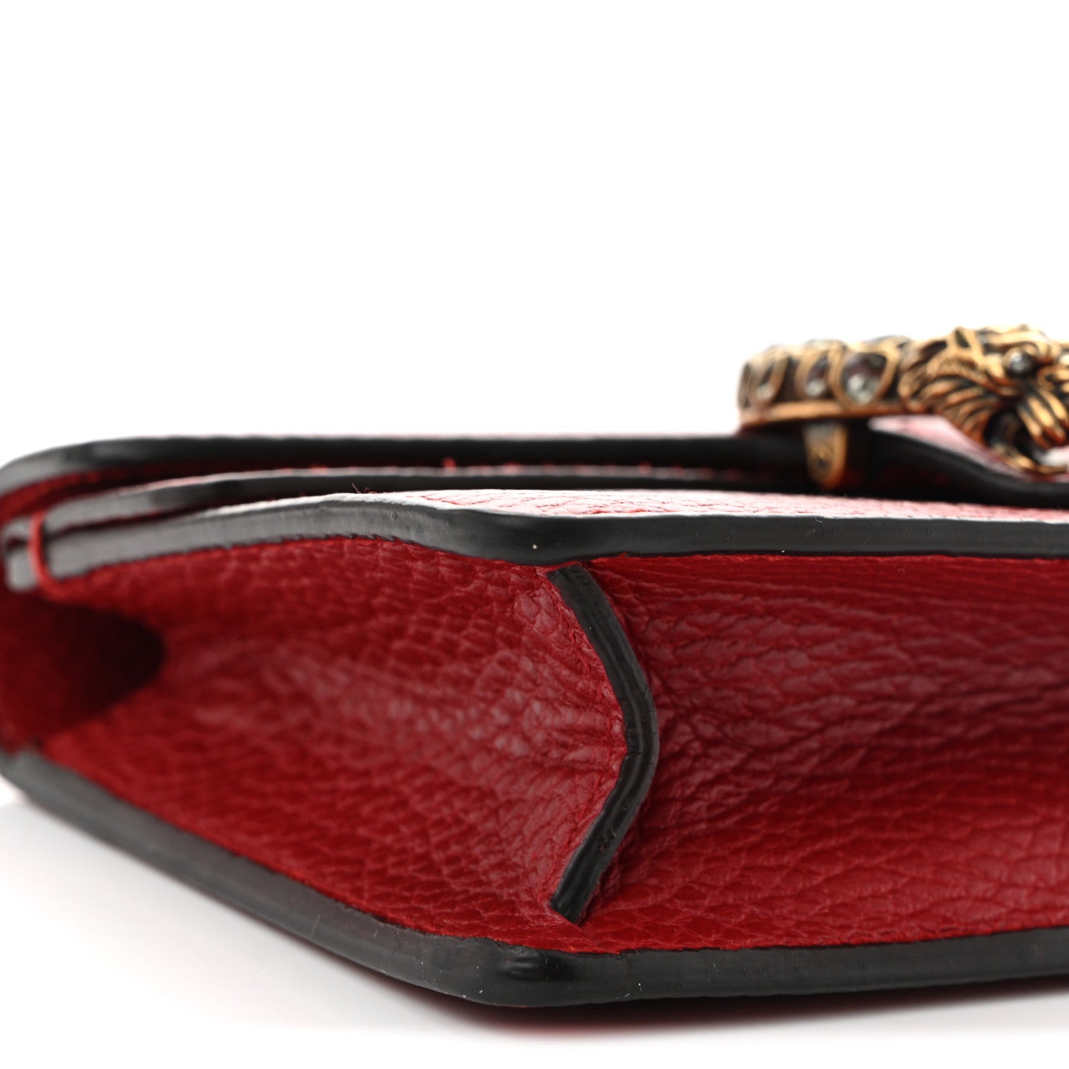 Gucci Dollar Calfskin Swarovski Crystal Small Dionysus Shoulder Bag Hibiscus Red 8 of 9