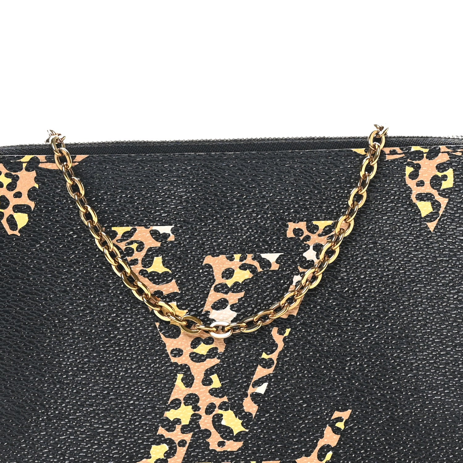 Louis Vuitton Monogram Giant Jungle Pochette Double Zip Black 8 of 10