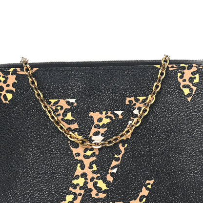 Louis Vuitton Monogram Giant Jungle Pochette Double Zip Black 8 of 10