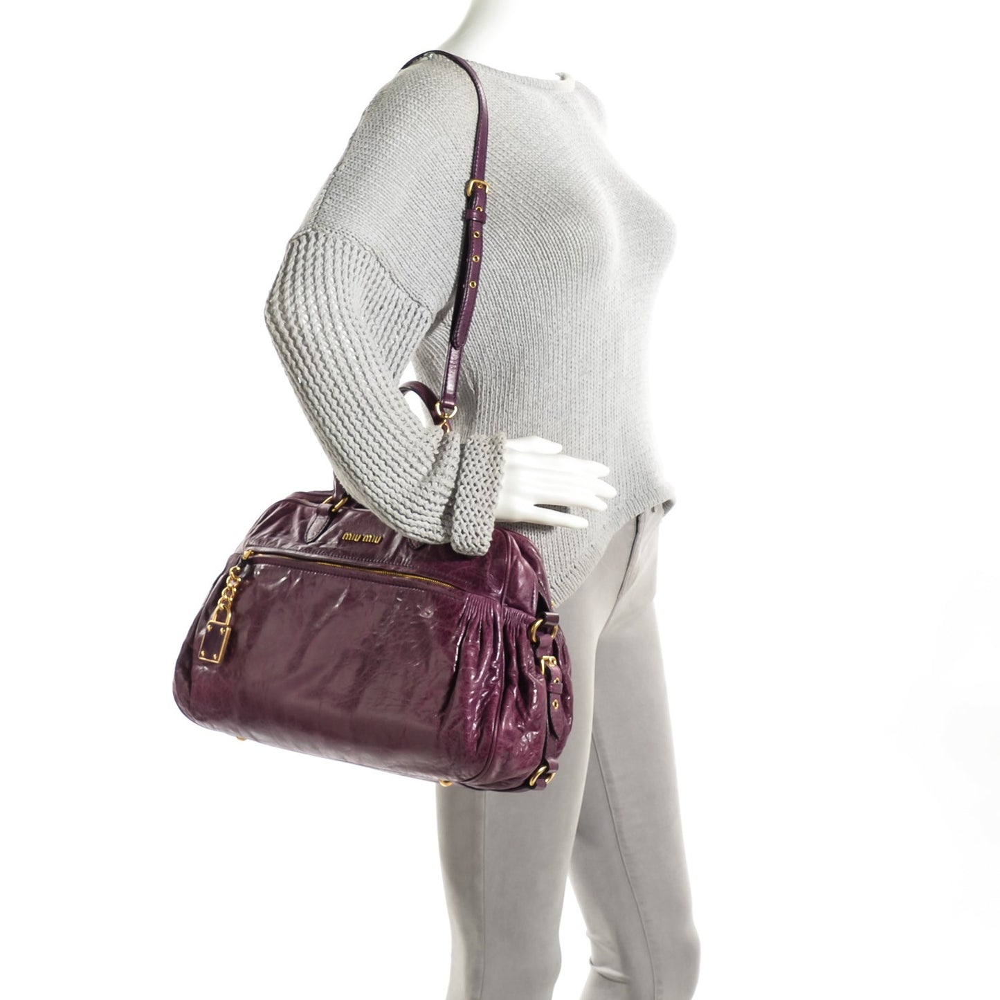 Vitello Lux Mini Charm Tote Ribes