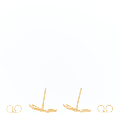 Tiffany 18K Yellow Gold Bow Earrings 2 of 3