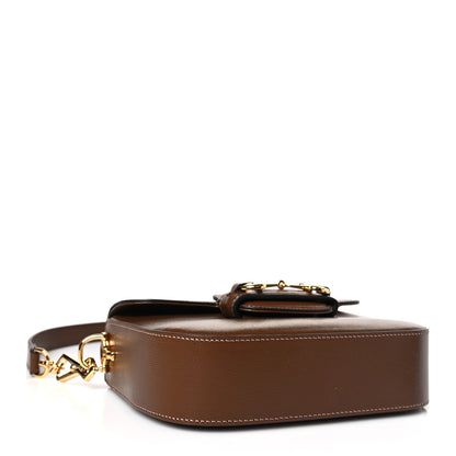 Gucci Azalea Calfskin Web Mini Horsebit 1955 Shoulder Bag Brown Sugar 4 of 10