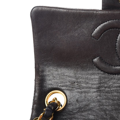 Chanel Lambskin Quilted Mini Square Flap Bag Black 12 of 14