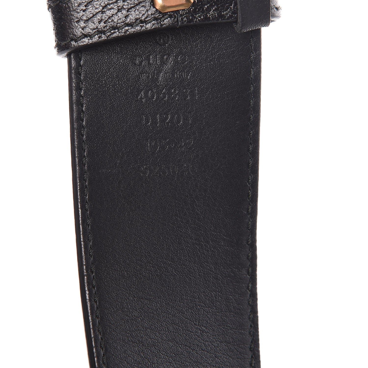 Gucci Textured Dollar Calfskin Double G 40mm Belt 105 42 Dark Cocoa 4 of 7