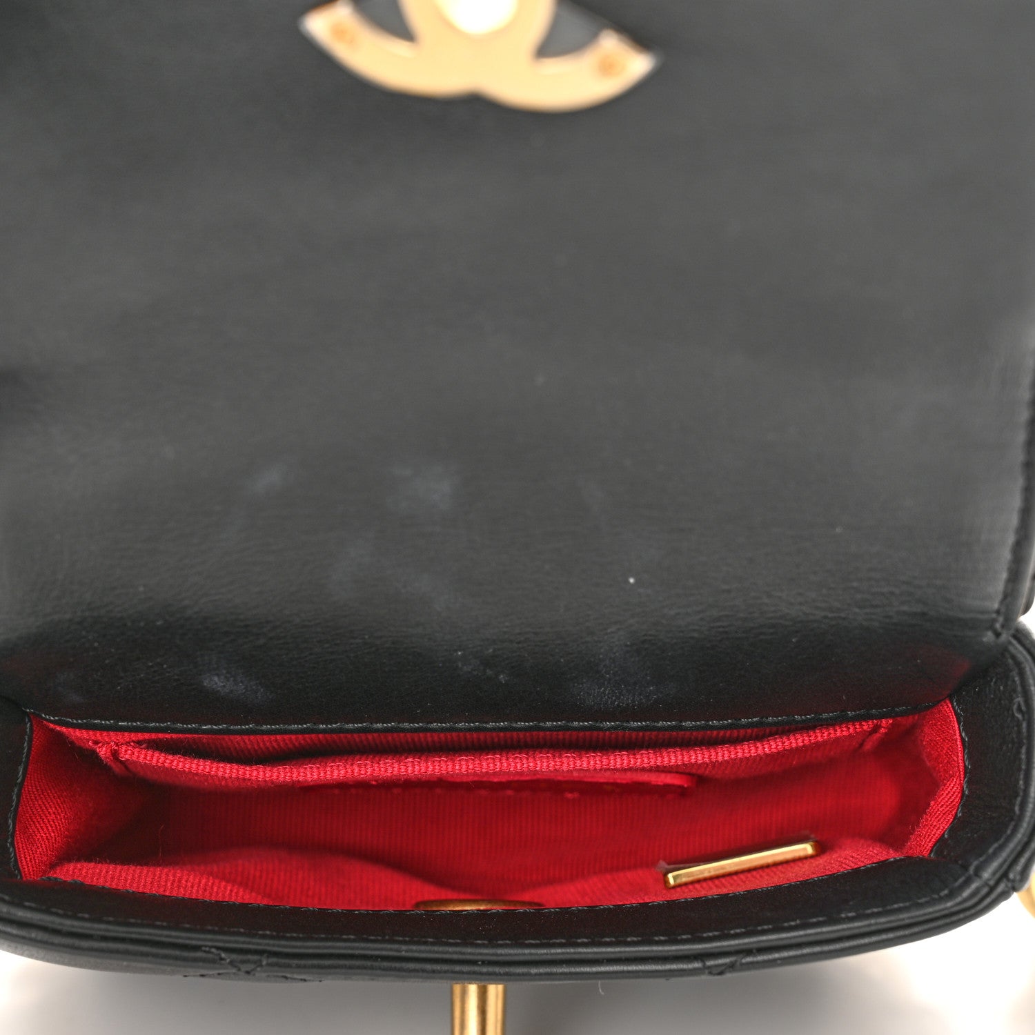 Chanel Calfskin Quilted Mini Framing Chain Bag Black 5 of 11
