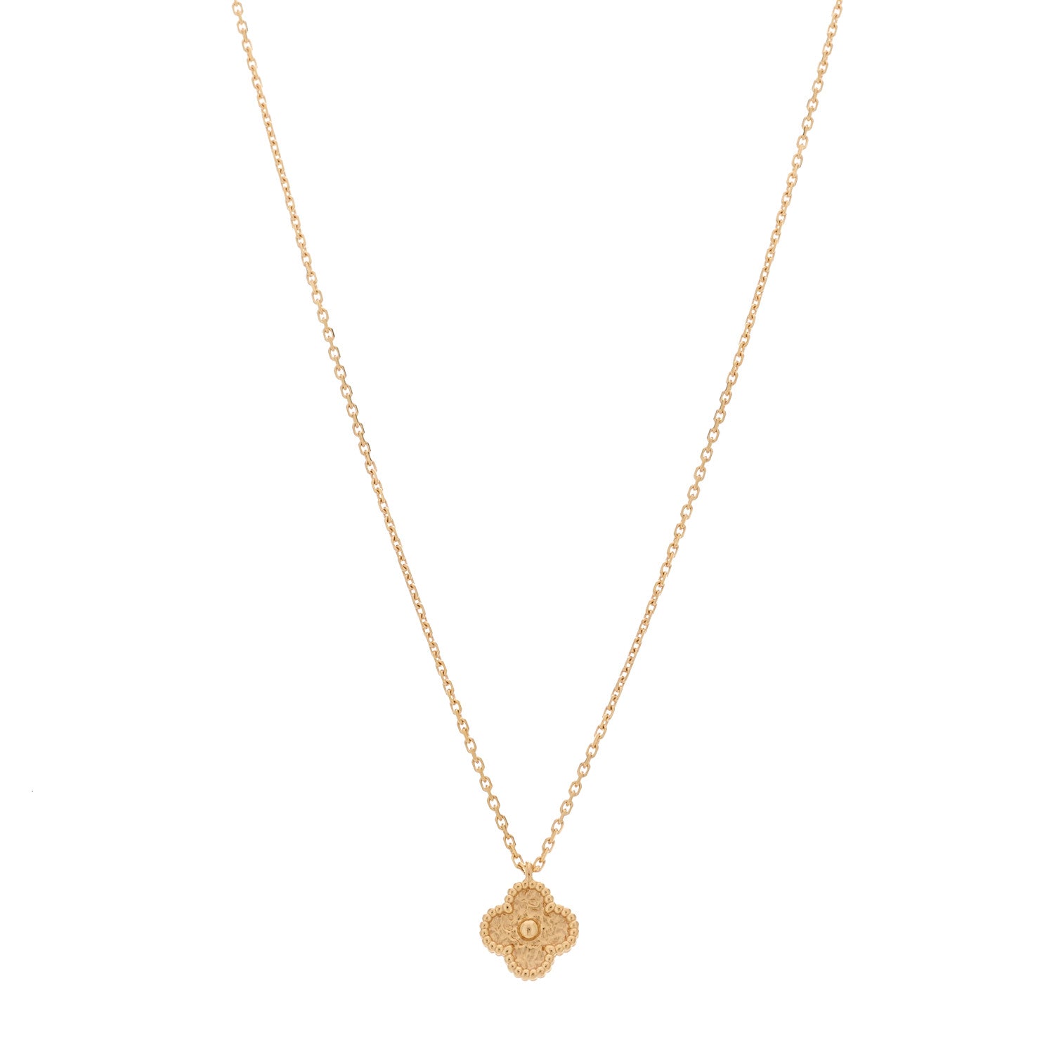 Van Cleef & Arpels 18K Rose Gold Sweet Alhambra Pendant Necklace 1 of 6