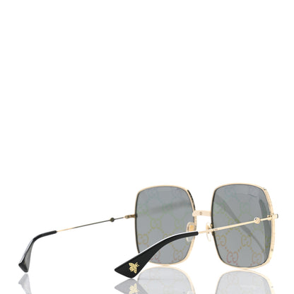 Gucci Rectangular Frame Sunglasses GG0414S Black 4 of 7