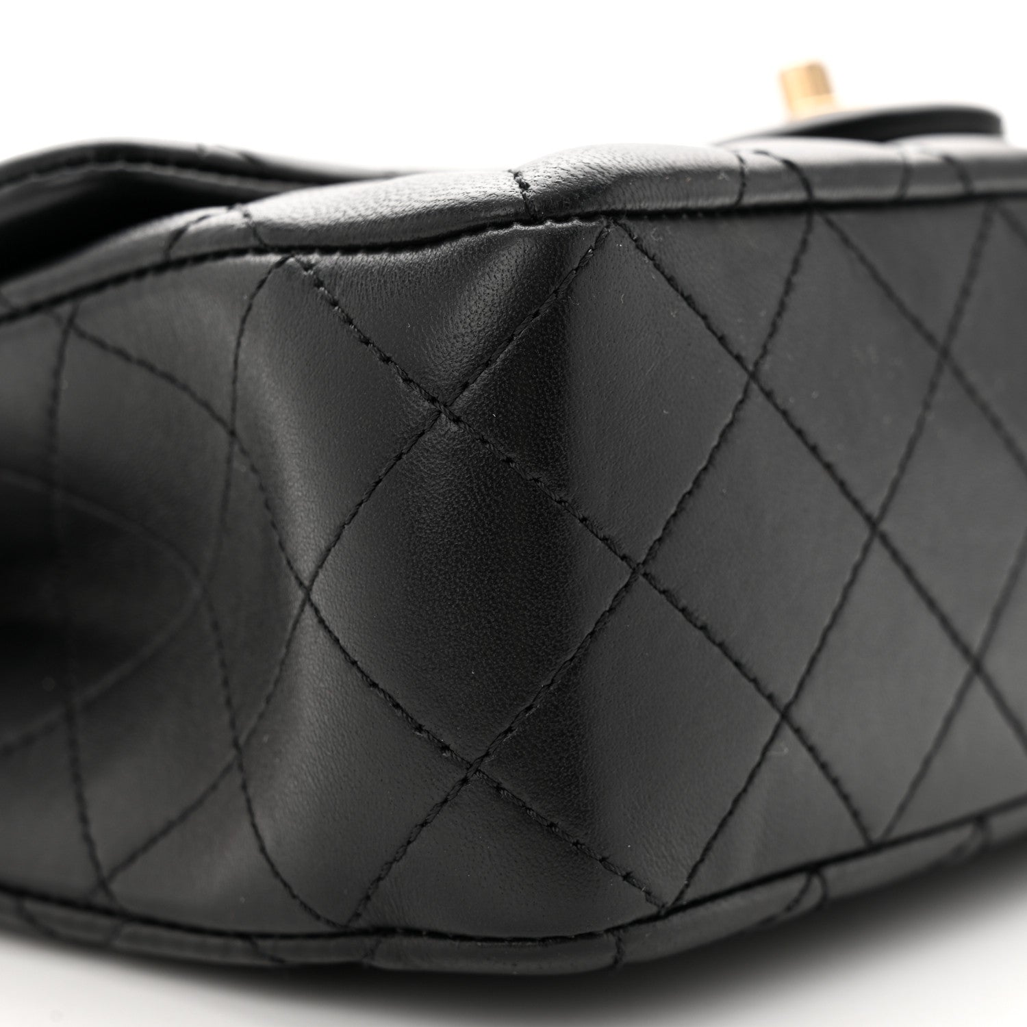 Chanel Lambskin Quilted Small Sweet Camellia Flap Black 9 of 15