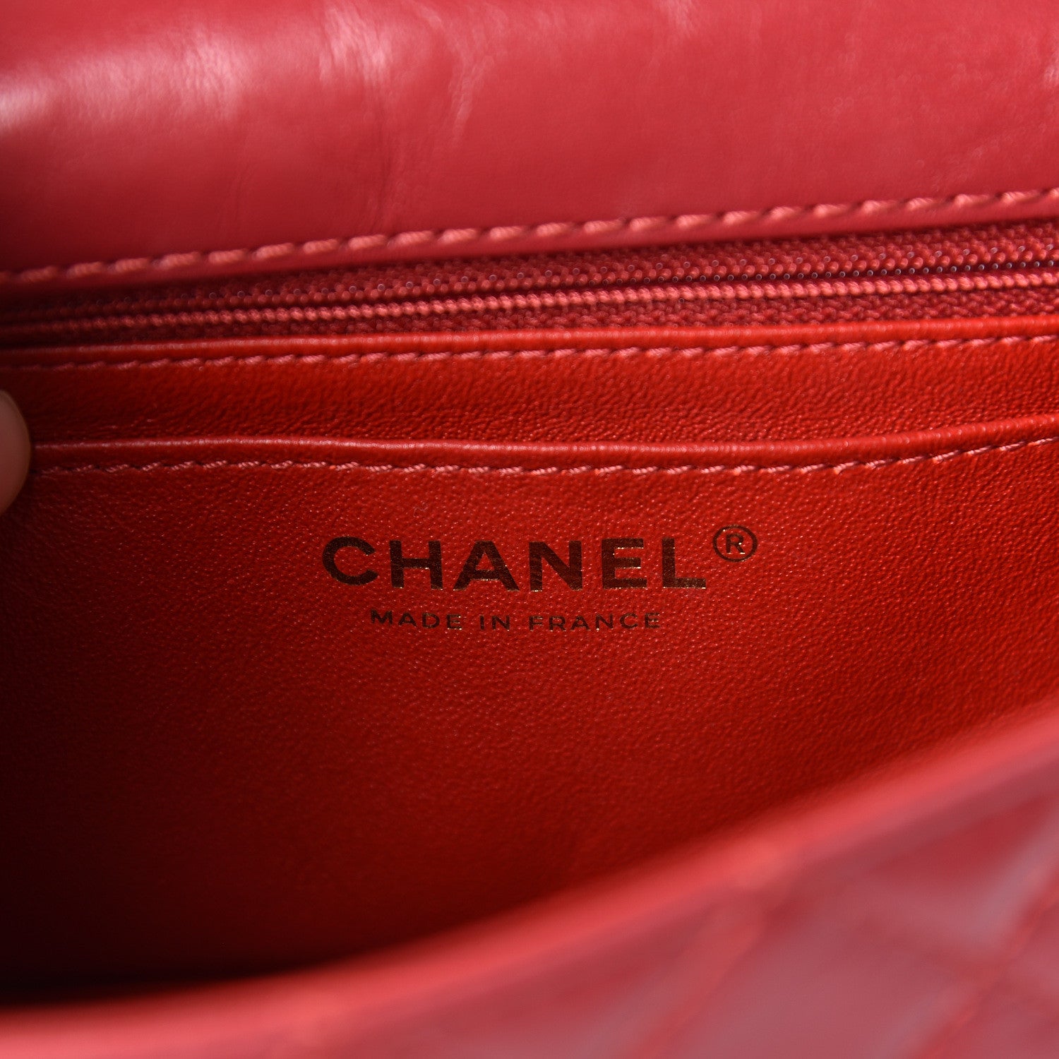 Chanel Aged Calfskin Quilted 2.55 Reissue Mini Flap Red 8 of 10