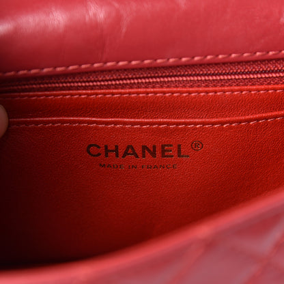 Chanel Aged Calfskin Quilted 2.55 Reissue Mini Flap Red 8 of 10