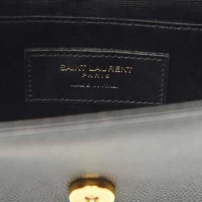 Saint Laurent Grain De Poudre Small Monogram Kate Satchel Black 6 of 15