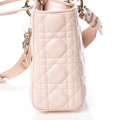 Christian Dior Lambskin Cannage Small Lucky Badges My Lady Dior Pink 9 of 25