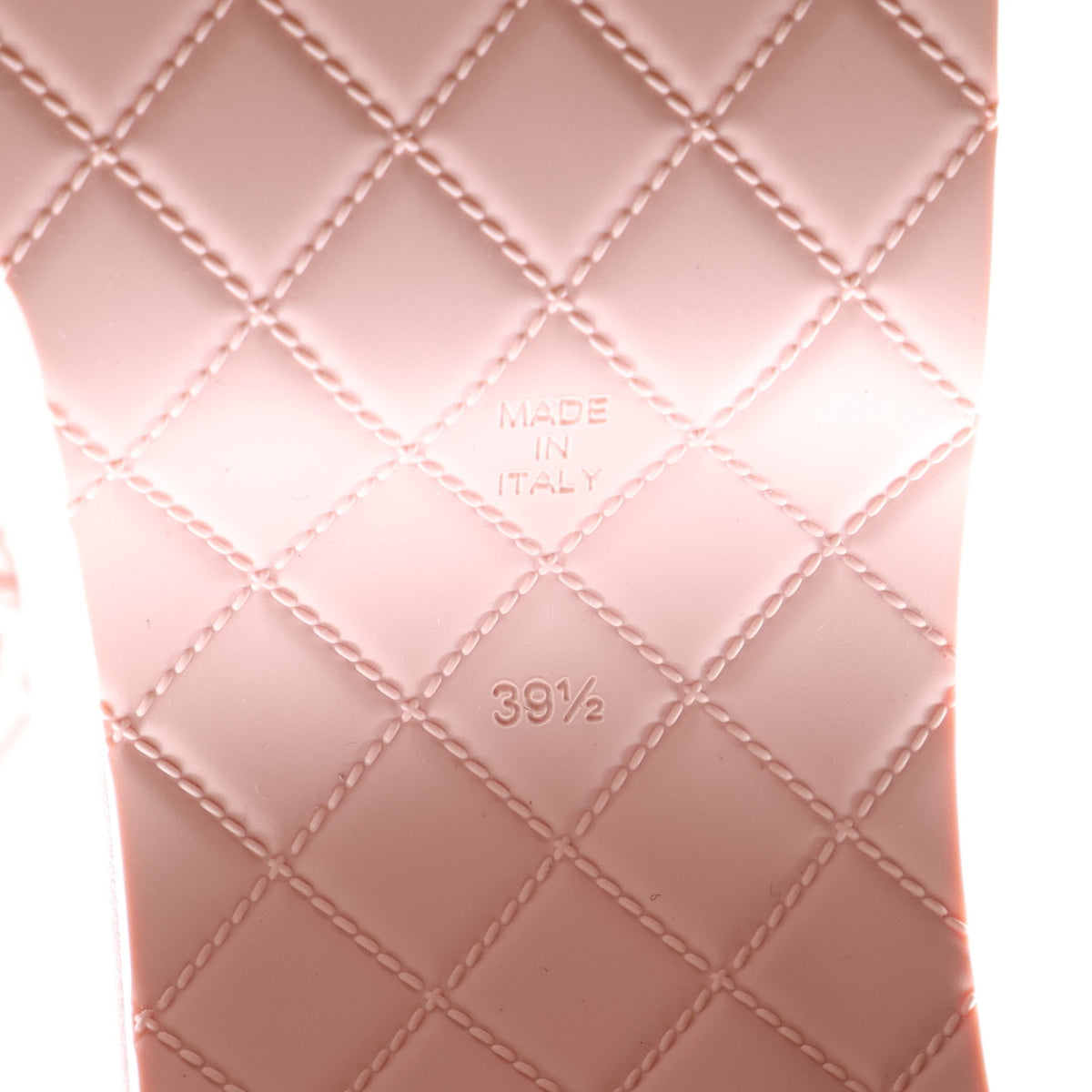 Chanel Fabric Calfskin CC Platform Sandals 39.5 Light Pink 8 of 10