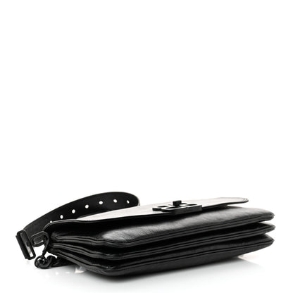 Balenciaga Calfskin Medium BB Soft Flap Bag Black 4 of 10