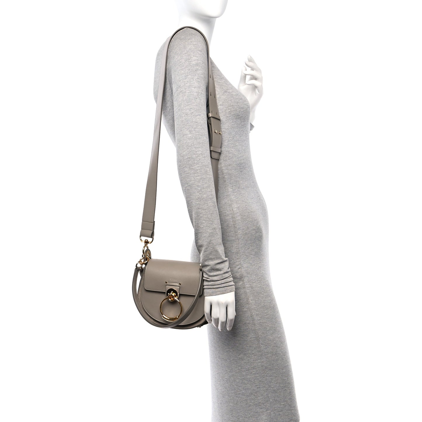 Calfskin Small Tess Bag Motty Grey