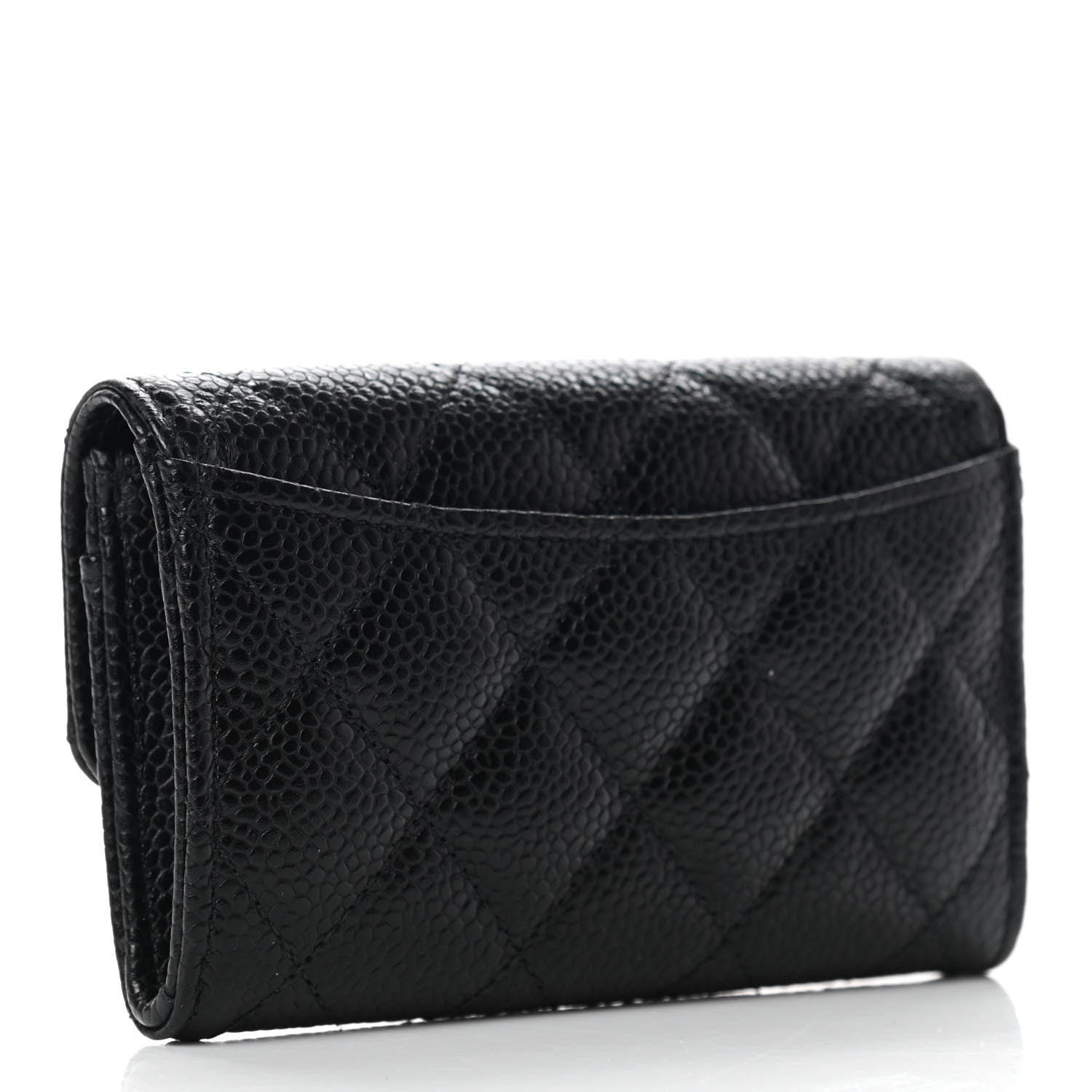 Chanel Caviar Quilted Flap Card Holder Black 3 of 8