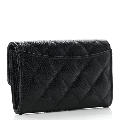 Chanel Caviar Quilted Flap Card Holder Black 3 of 8