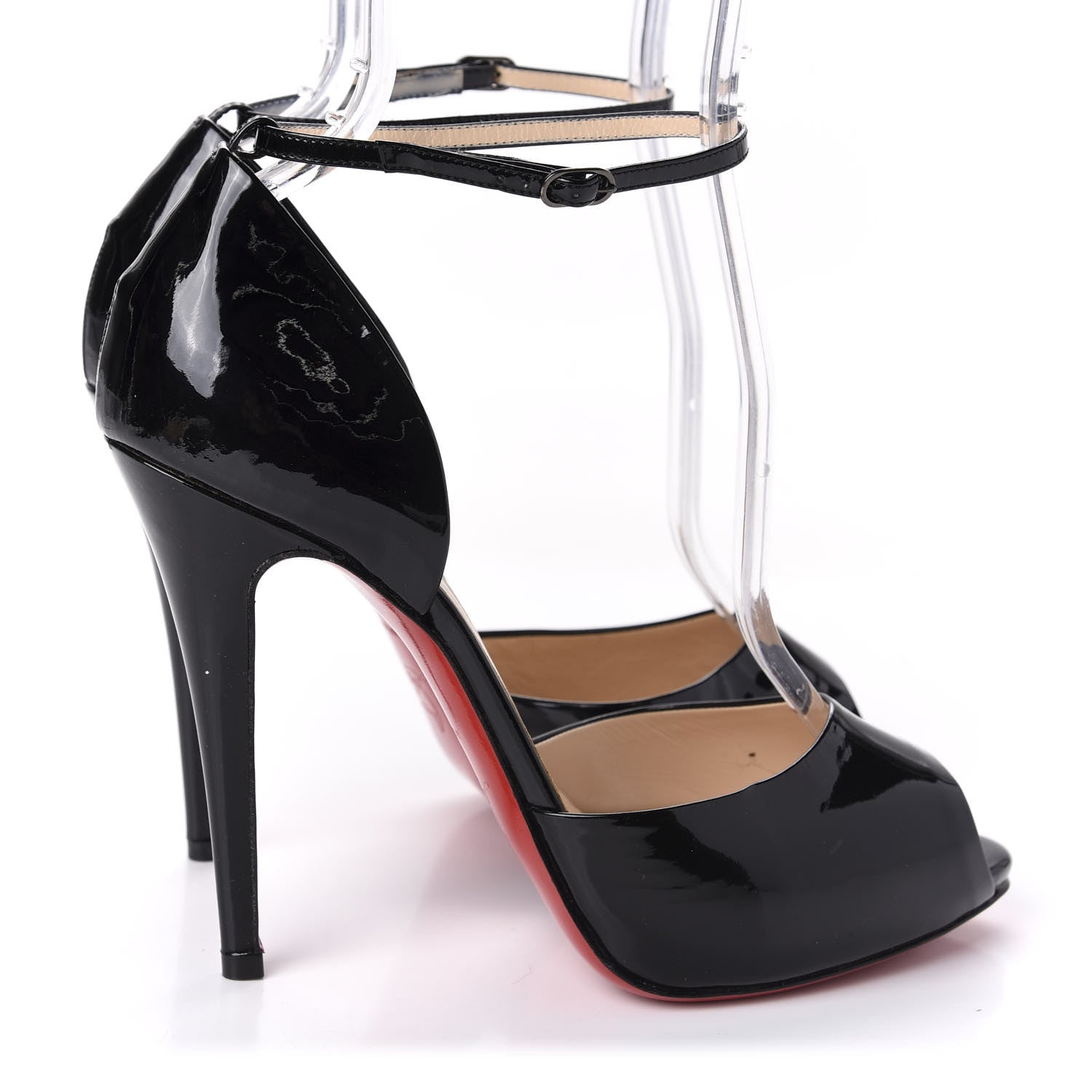 Christian Louboutin Patent Claudia 120 Pumps 39 Black 4 of 8