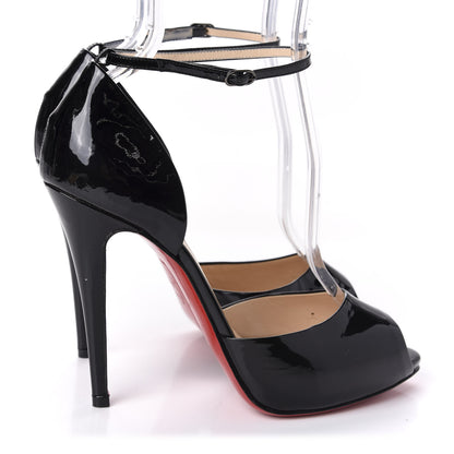 Christian Louboutin Patent Claudia 120 Pumps 39 Black 4 of 8