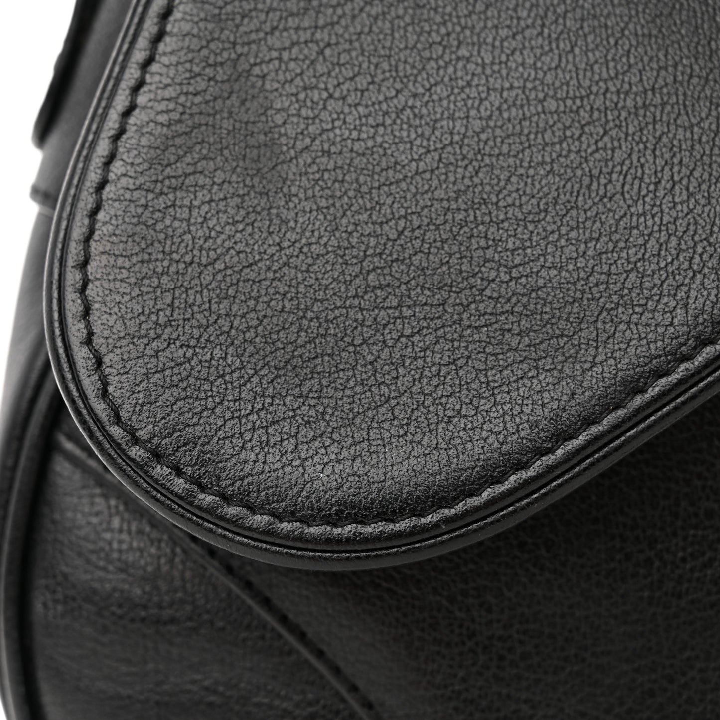 Calfskin Saddle Bag Black