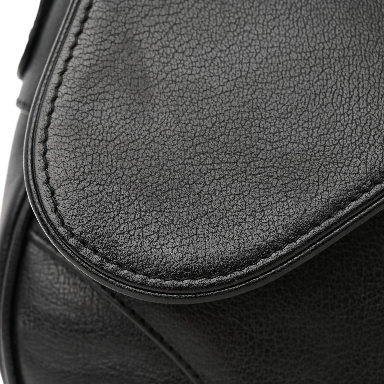 Christian Dior Calfskin Saddle Bag Black 12 of 12