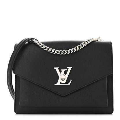 Louis Vuitton Soft Calfskin My Lockme Chain Bag BB Black 1 of 9