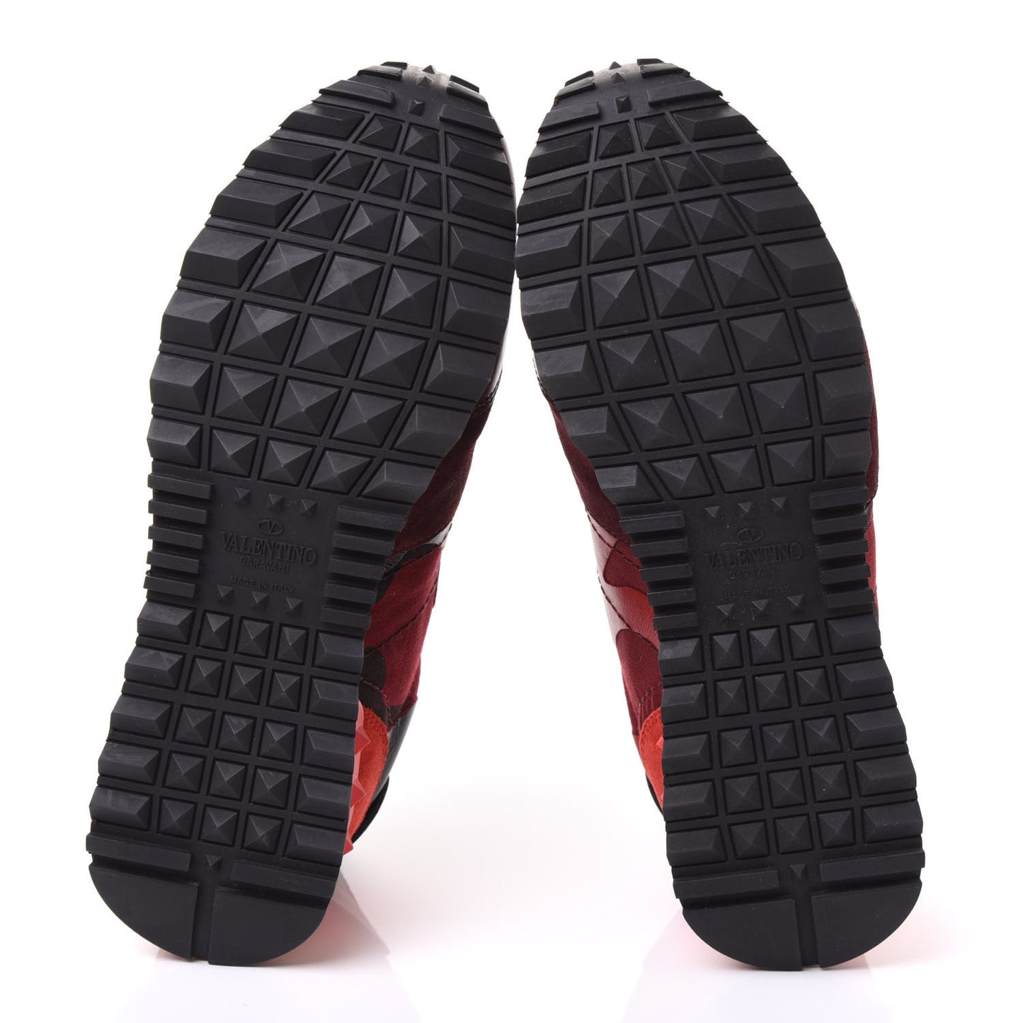 Nappa Suede Camouflage Womens Rockrunner Sneakers 35 Rubin Scarlet