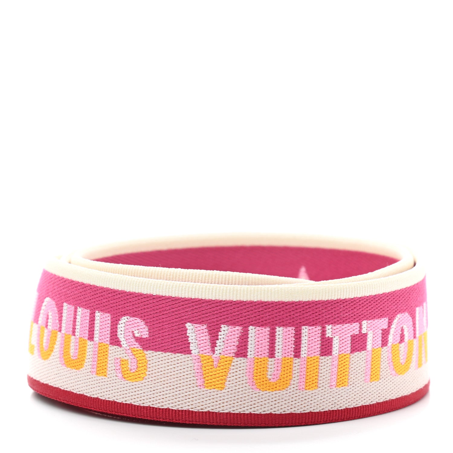 Louis Vuitton Jacquard Speedy Bandouliere 20 Shoulder Strap Fuchsia 2 of 3