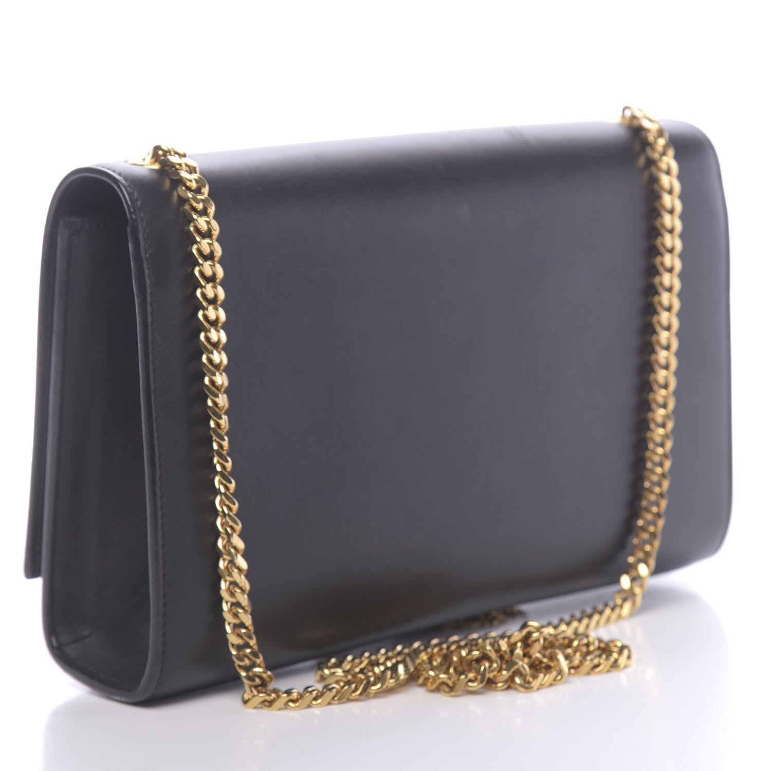 Saint Laurent Smooth Calfskin Medium Classic Monogram Kate Tassel Satchel Black 3 of 13