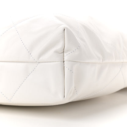 Chanel Shiny Calfskin Quilted Chanel 22 White 11 of 12