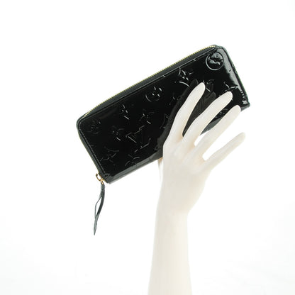 Louis Vuitton Vernis Clemence Wallet Black 2 of 7