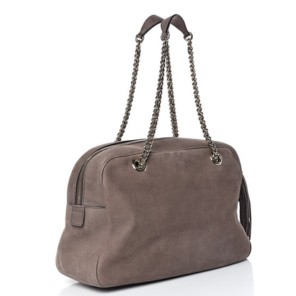 Gucci Vitello Range Medium Soho Bowler Grey Field 3 of 13