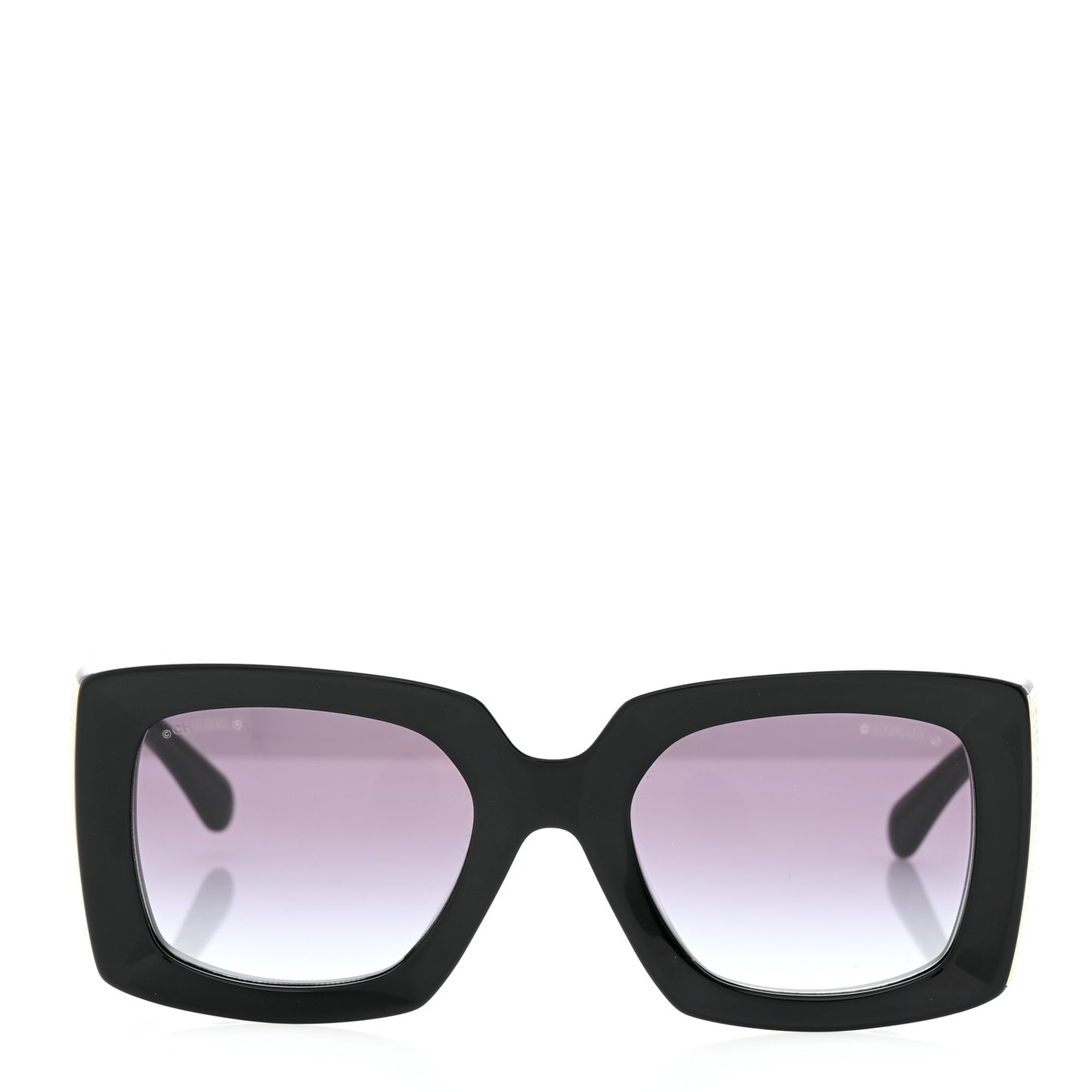 Acetate Rectangle Sunglasses 5435 Black